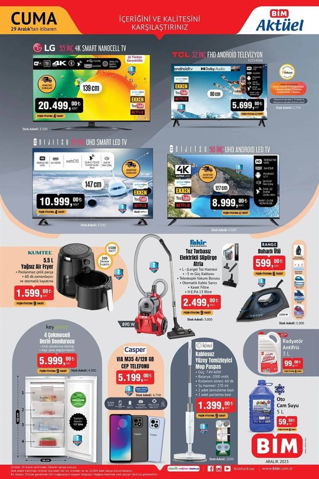 Bim 26 Aralık indirimli katalog yayında! İşte BİM'in 2023'ün son haftasındaki cazip indirimleri 5